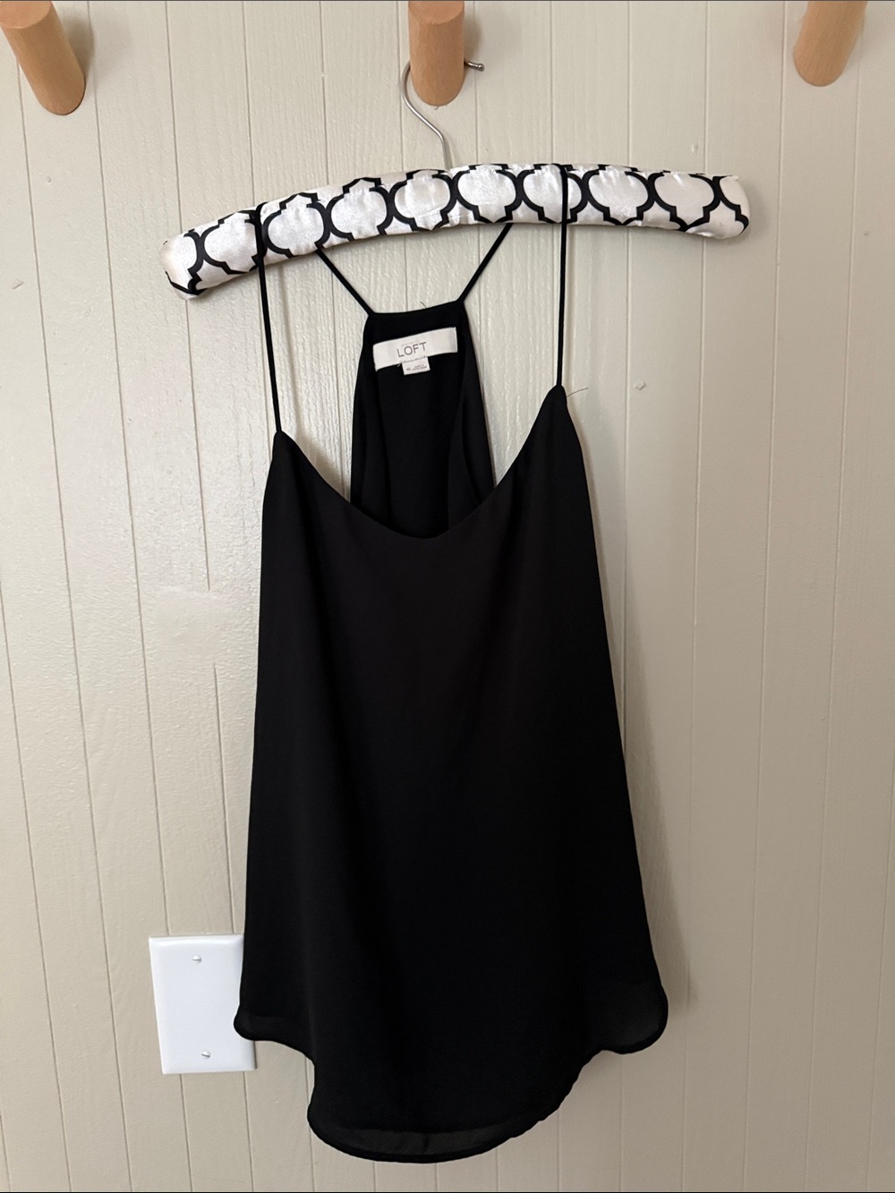 LOFT Black Spaghetti Strap Tank Top